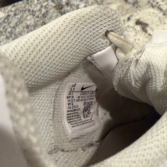 Nike Air Force 1 Low Shadow Womens Size 5.5 Triple All White Platform CI0919100 - Picture 10 of 15